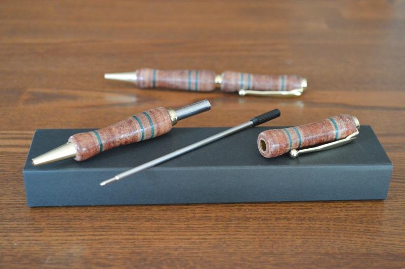 皮革工芸品 革ペン 積革技法でつくる回転式ボールペン　プレーン【文房具 ボールペン ペン 日用品 人気 おすすめ 】