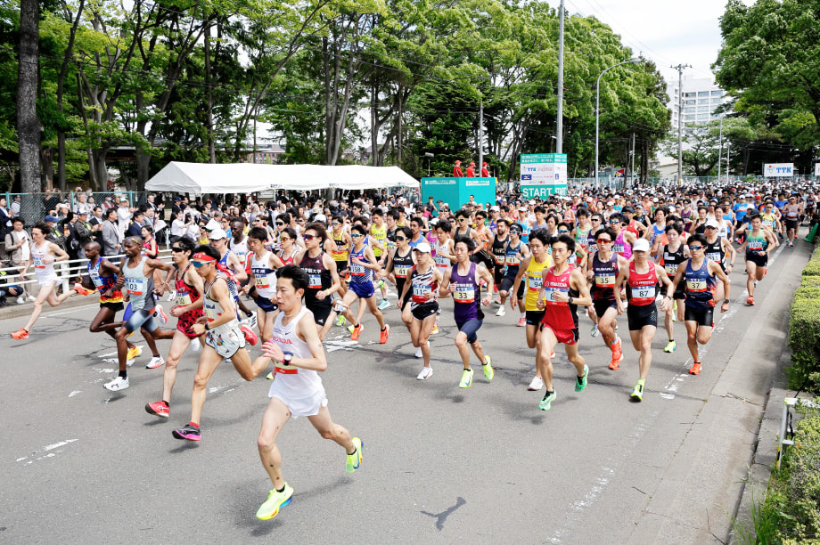 仙台国際ハーフマラソン大会応援