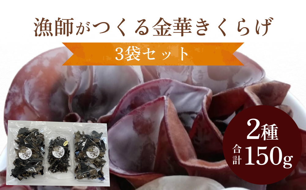 漁師がつくる金華きくらげ（乾燥）セット