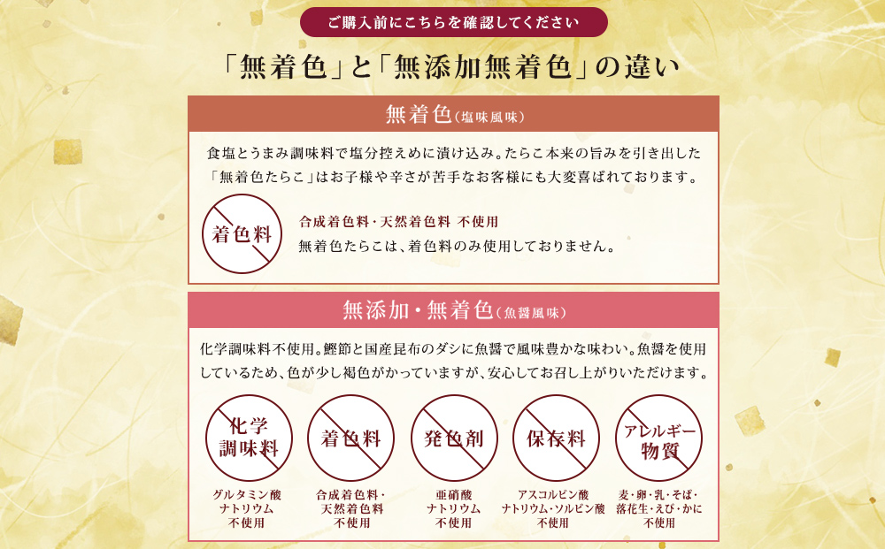 石巻　無添加明太子80ｇとおつまみ無添加明太子2個セット