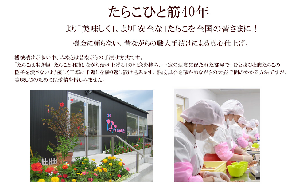 石巻　ふわふわ無着色たらこ明太子4本セット