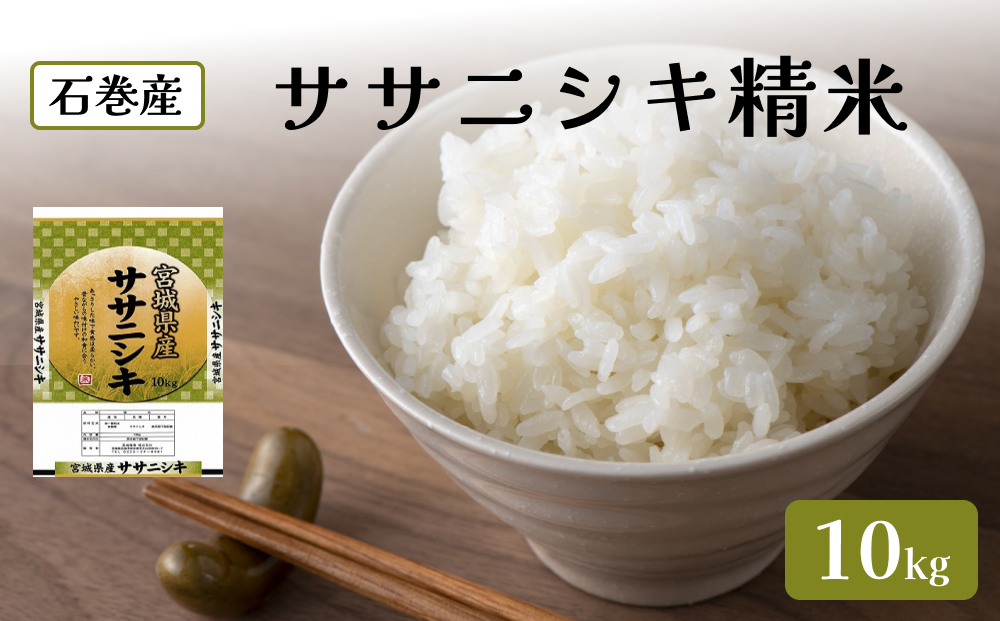 [新米]令和6年度産 ササニシキ精米10kg お米 米 ごはん ご飯 飯 一等米 単一銘柄米 主食 美味しい