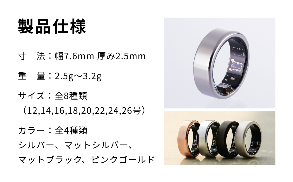 健康グッズ 健康 リング 指輪 スマートリング  SOXAI RING 1.1 ソクサイリング 日本製 シルバー マットシルバー マットブラック ピンクゴールド ヘルスケア 健康管理 睡眠管理 ストレス管理 運動記録 防水 防塵 最小 プレゼント 女性 男性 チタン サイジングキット シルバー マットシルバー マットブラック ピンクゴールド 宮城県 石巻市 送料無料
