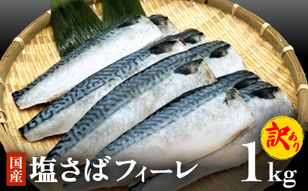 訳あり 塩サバフィーレ1kg（10枚前後） 鯖 冷凍 不揃い 魚 お魚 おかず お弁当 美味しい 簡単調理