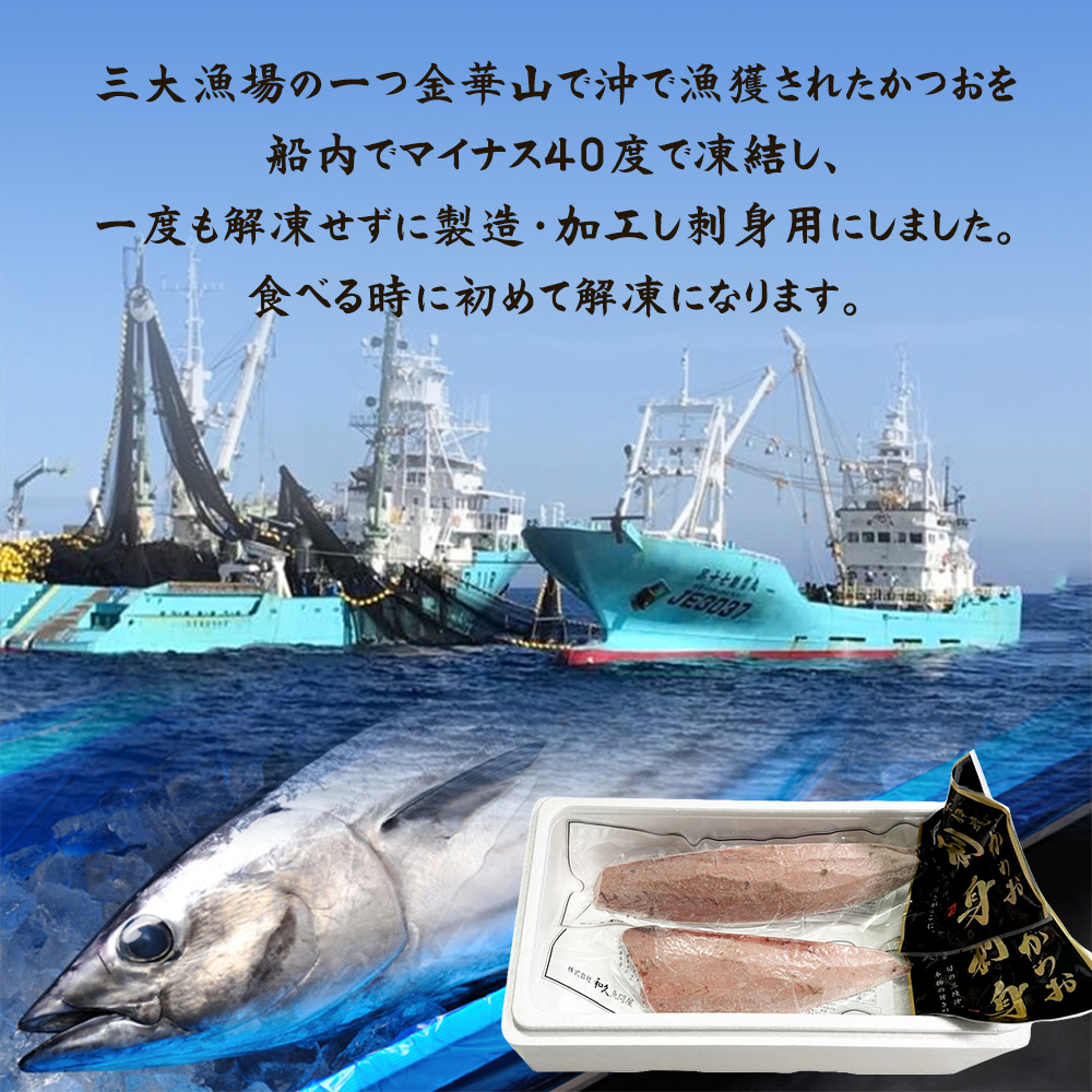 金華伊達かつお 刺身 ２本セット 冷凍 刺身 鰹 カツオ 海鮮 魚 お魚 おかず おつまみ お刺身