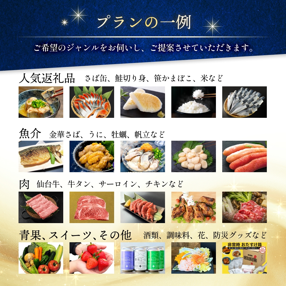 石巻 コンシェルジュプラン 70万円コース おまかせ 返礼品 厳選 人気 魚介 肉 野菜 フルーツ スイーツ 宮城県 石巻市