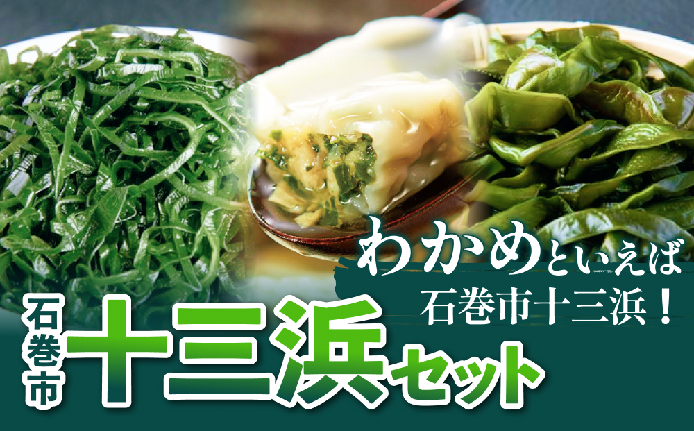 石巻市十三浜セット 石巻 宮城 ワカメ わかめ 塩蔵わかめ 塩蔵茎わかめ 塩蔵昆布 きざみ昆布 餃子 ぎょうざ セット