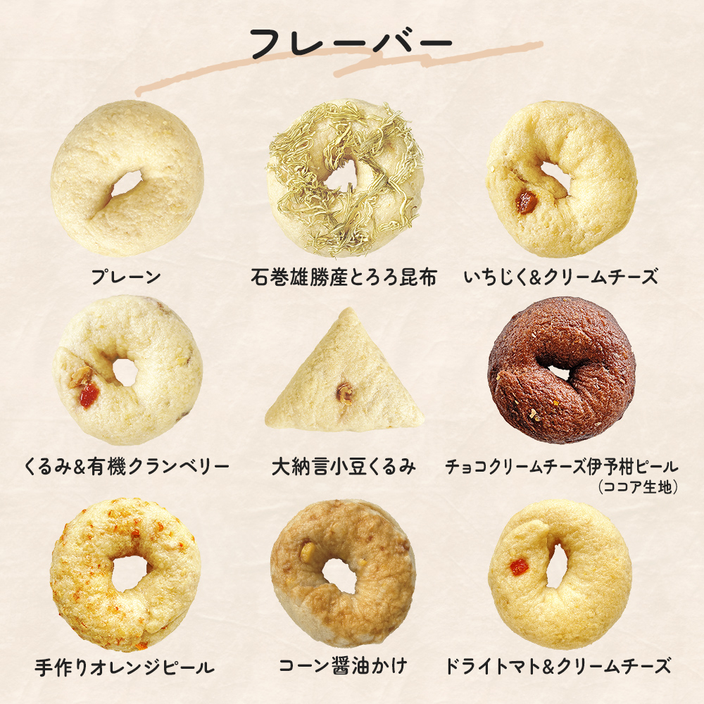 ベーグル 低糖質 ヘルシーおからベーグル 9種 12個セット もちもちベーグル ＜石巻ベーグル＞ 詰め合わせ 冷蔵 もっちり 無添加 天然酵母 国産原料 低カロリー 個包装 朝食  おやつ 宮城県 石巻市 ギフト お取り寄せ スイーツ お菓子 おやつ