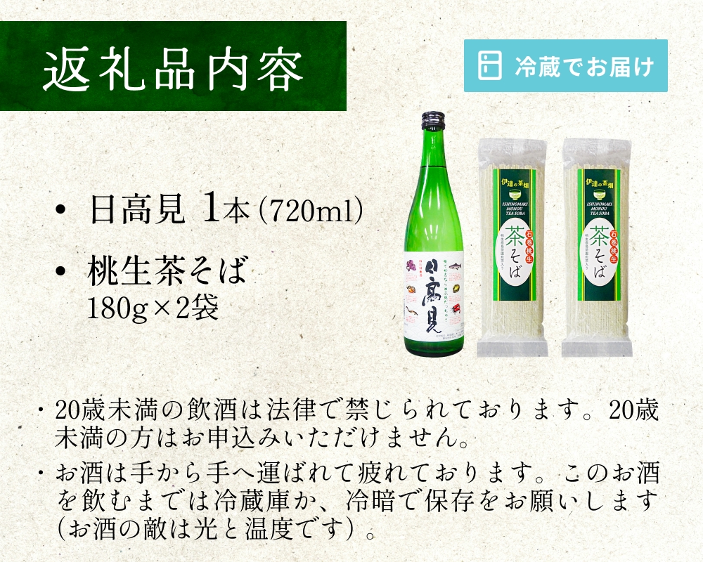 日高見 茶そばセット お祝い 贈答用 贈り物
