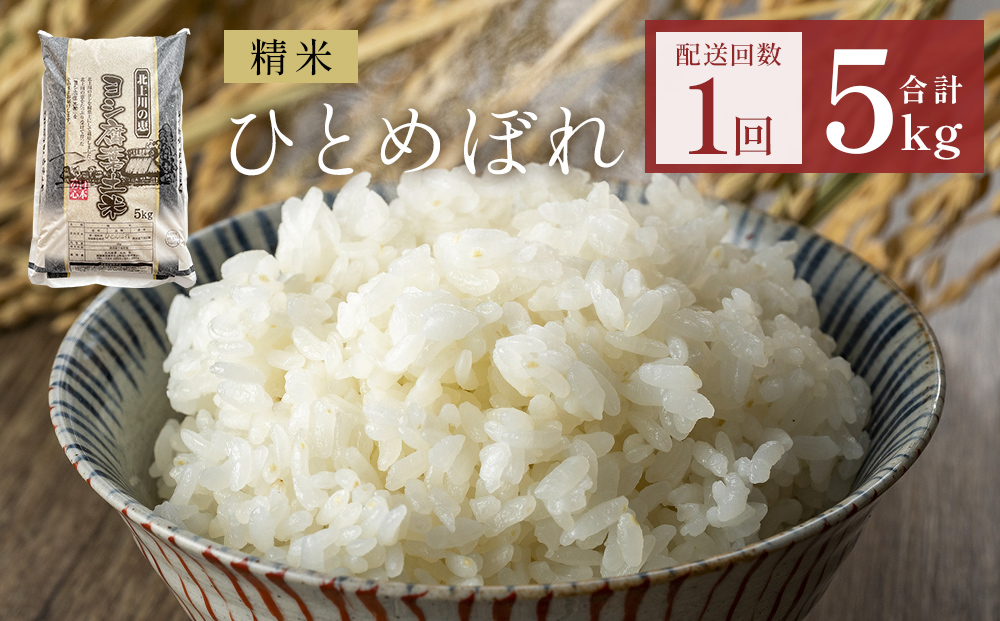 米 令和7年産 ひとめぼれ 精米 5kg 単品 こめ コメ お米 ご飯 白米 ヒトメボレ 防災減災
