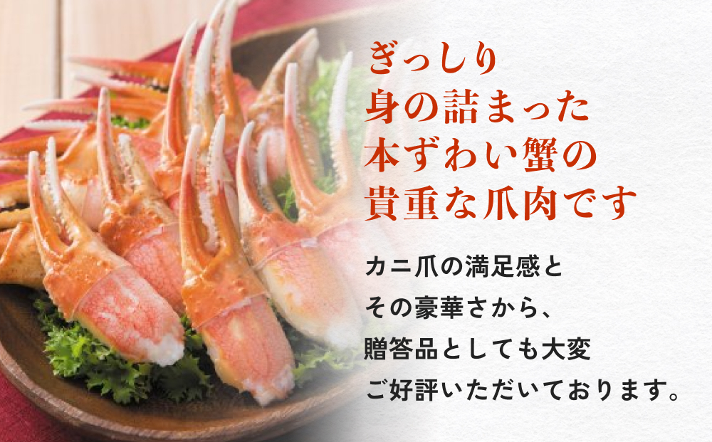本ズワイガニ 爪肉 3kg 蟹爪 かに カニ 蟹 蟹の爪 ずわいがに 冷凍 海鮮 魚介類