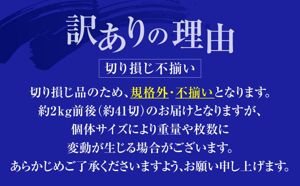 訳あり とろ さば切身 干し 約 2kg (41切前後 ) 冷凍 ノルウェー産 【 訳アリ 規格外 不揃い 傷もの 熟成 ひもの 魚 鯖 さば サバ 魚介 海産物 塩竈市 宮城県 間宮商店】| mm00014-41