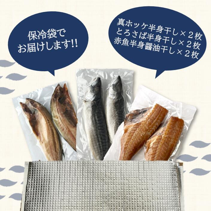 【ふるさと納税】 干物3種お試しセット 羽釜ごはんでたべる間宮商店食堂部 お試しセット 各2枚 さば ホッケ 赤魚 | 熟成 ひもの 魚 鯖 さば サバ 魚介 海産物 おかず おつまみ 旬 焼き方 レシピ 人気 ごはんのお供 晩酌 絶品 塩竈市 宮城県 間宮商店 mm00013