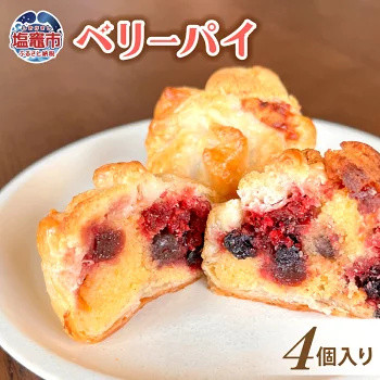 土井精菓 ベリーパイ 4個 スイーツ デザート 菓子 おかし ベリー リーフパイ パイ 甘い 塩竈市 宮城県 送料無料 ds00002