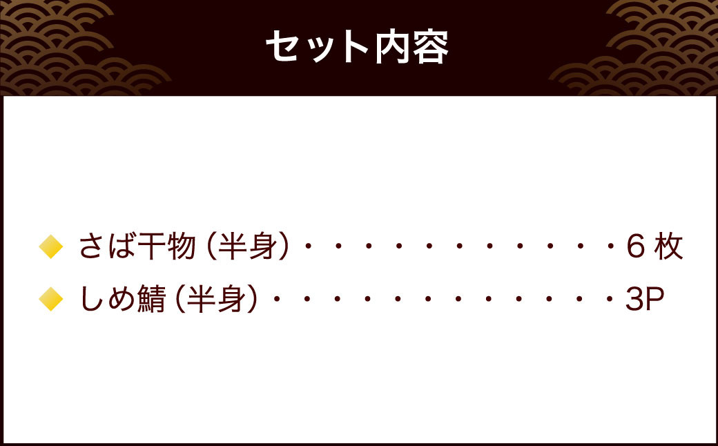 宮城 さばセット（干物・しめ鯖）　 5786575