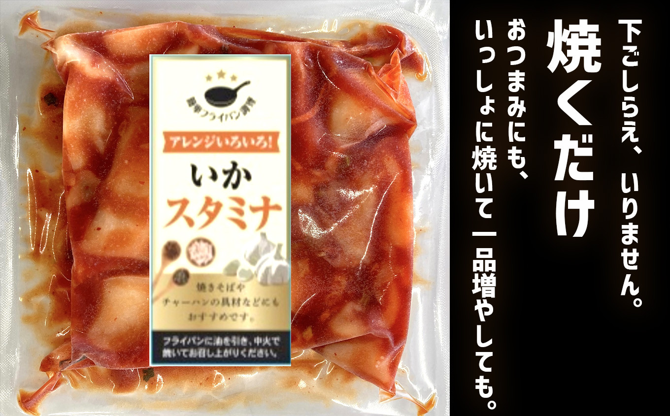 いか スタミナ （野菜入り）12パック ( 260g × 12 )  冷凍 真空パック 加熱用 バーベキュー キャンプ 時短 サッと一品 烏賊 野菜 sh00008