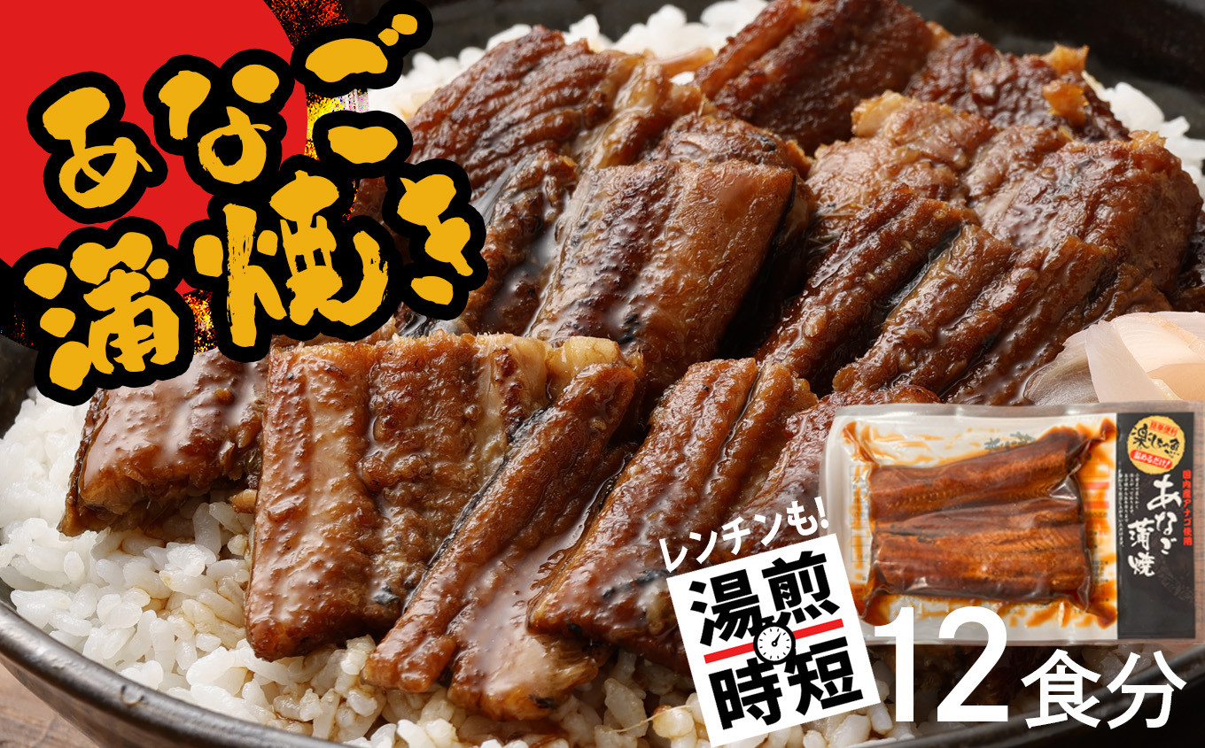 【 年内発送 】申込〆切12月25日まで 蒲焼き 穴子 (12食分) 冷凍 湯せん レンジでチン 時短 料理 12パック セット SH00005