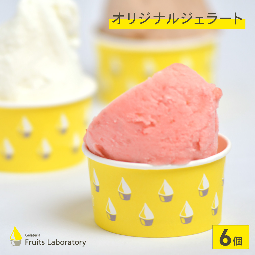 オリジナルジェラート ６カップ 【Gelateria Fruits laboratory 】 gf00001