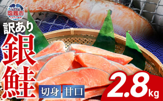 訳あり  銀鮭 切身 甘口 ( 不揃い ) 約2.8kg 鮭 冷凍 サケ ワケアリ ワケあり わけあり カマ尻尾込み ss00004