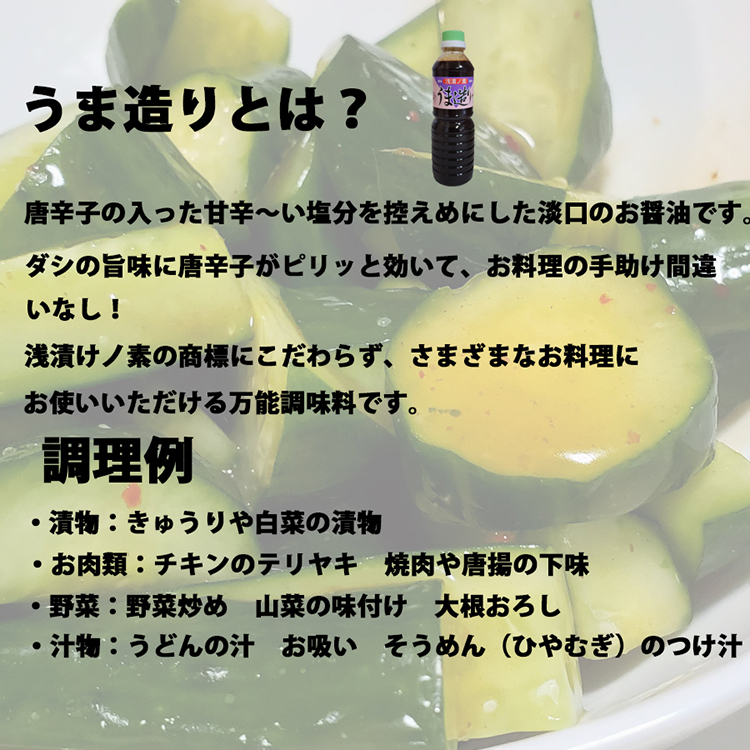 気仙沼 万能 浅漬けの素 うま造り 500ml×6本 [石渡商店 宮城県 気仙沼市 20563666] 調味料 醤油 