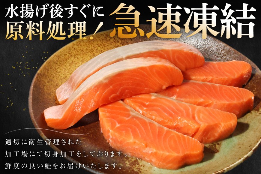 訳あり サーモン 【厚切り】 切身 骨取り 皮取り 無塩 総重量 1.5kg [足利本店 宮城県 気仙沼市 20565973] 魚 魚介類 冷凍 鮭 海鮮 魚介 規格外 不揃い さけ サケ 鮭切身 シャケ 切り身 サーモン切り身 訳アリ わけあり 簡易包装 家庭用 冷凍
