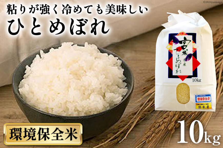 米 宮城産 ひとめぼれ 環境保全米 10kg [菊武商店 宮城県 気仙沼市 20563105] お米 精米 白米 ご飯 ごはん こめ コメ