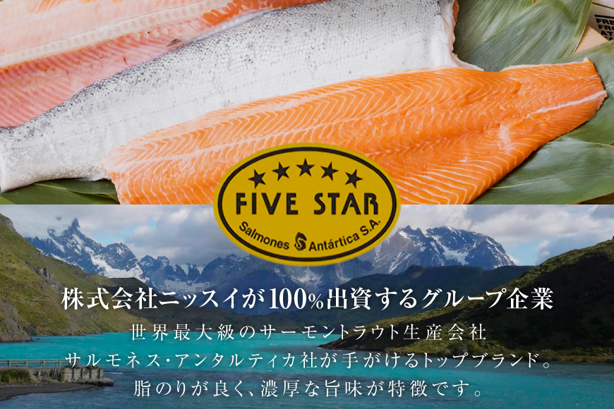 FIVE STAR ブランド 訳あり サーモン トラウト スライス 総重量 1kg 200g×5p [カネダイ 宮城県 気仙沼市 20565178] 魚 魚介類 刺身 小分け 冷凍 鮭 さけ 海鮮 切り落とし 生食用 真空パック さけ サケ 食品 生食 サーモントラウト 手巻き寿司 丼 海鮮丼 カルパッチョ 個包装 お刺身