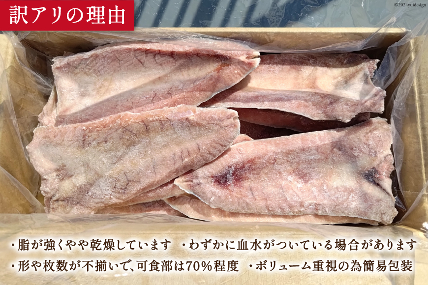 訳あり かつお ハラス フィーレ 1.2kg [足利本店 宮城県 気仙沼市 20564314] 魚介類 魚 カツオ 鰹 さかな サカナ はらす 鰹ハラス はらみ ハラモ はらも おつまみ 惣菜 おかず