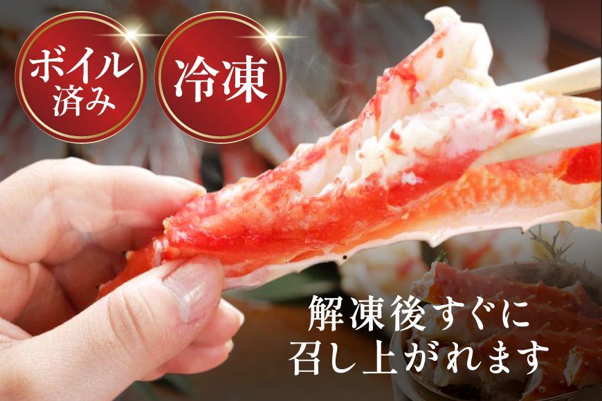 本 タラバガニ 脚 ボイル済 約1.5kg 極太7Lサイズ [カネダイ 宮城県 気仙沼市 20564326] カニ かに 蟹 たらばがに たらば蟹 タラバ蟹 たらば タラバ ボイル