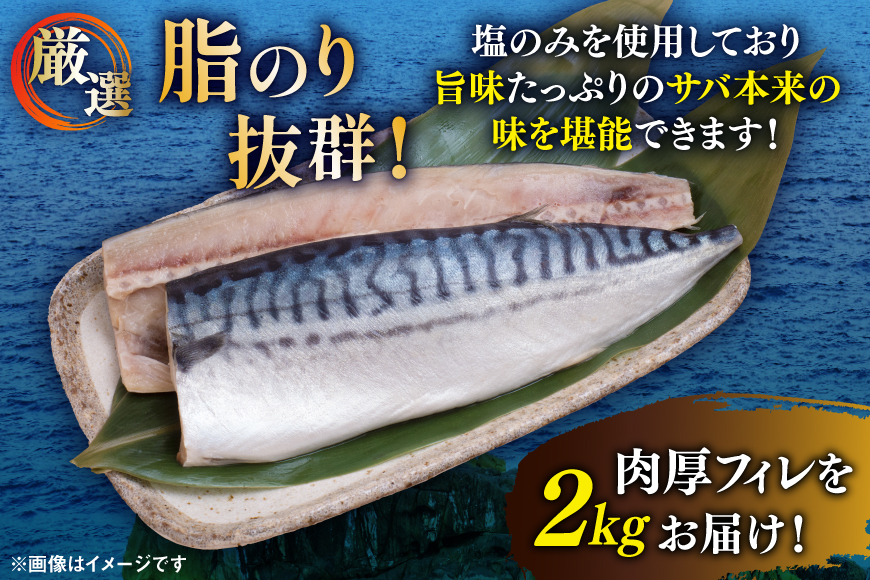 サバ フィレ 切り身 2kg [かわむら家 宮城県 気仙沼市 20565474] 魚 魚介類 魚介 鯖 さば 切り身 無添加 冷凍 便利 弁当 おかず 惣菜