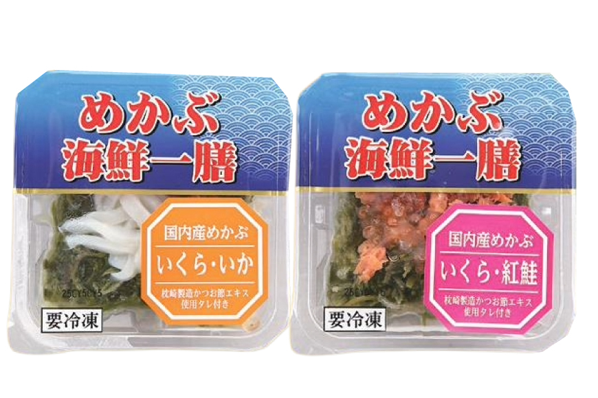 海鮮 詰め合わせ めかぶ海鮮一膳 2種 8点セット [カネカシーフーズ 宮城県 気仙沼市 20565971] メカブ 惣菜 セット 海鮮丼 冷凍