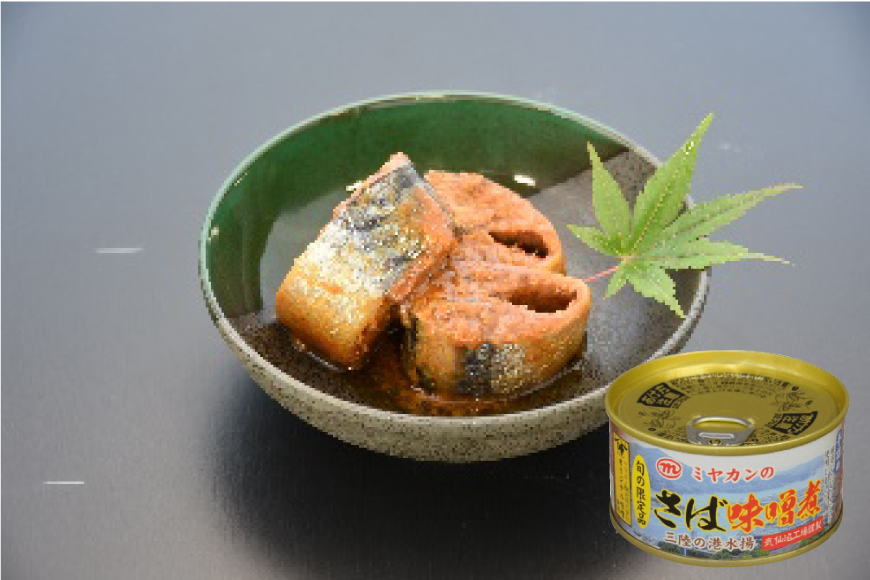 缶詰 三陸の海から ミヤカンのさば水煮・味噌煮セット 各175g×3缶 計6缶 [ミヤカン 宮城県 気仙沼市 20564174] 魚介 魚貝 缶詰 青魚 鯖 さば サバ 水煮 味噌煮 みそ煮 無添加 贈り物 手土産