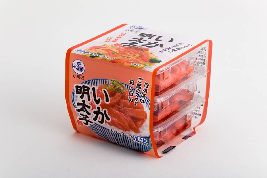 小野万 いか明太子 35g×3P 6個セット【ご飯のお供に、酒の肴に】 [小野万 宮城県 気仙沼市 20562534] 