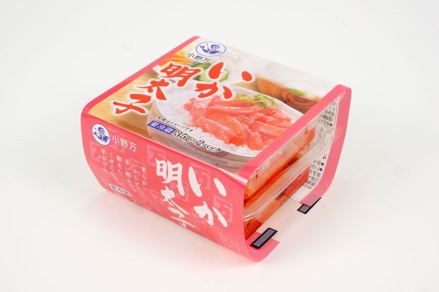 いか明太子 35g×2P 6個セット【ご飯のお供に、酒の肴に】 [小野万 宮城県 気仙沼市 20565721] 魚 魚介類 いか イカ 塩辛 イカ塩辛 明太子 ピリ辛 小分け 食べきりサイズ 酒の肴 おつまみ ご飯のお供 冷蔵