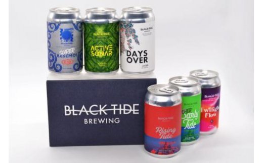 3回 定期便 BTB クラフトビール 6缶セット【総計18缶】/ BLACK TIDE BREWING / 宮城県 気仙沼市