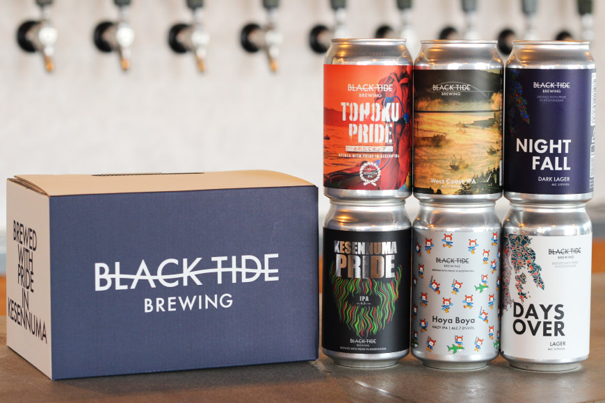 6回 定期便 BTB クラフトビール 6缶 セット【総計36缶】 [BLACK TIDE BREWING 宮城県 気仙沼市 20565982] 酒 ビール びーる 飲み比べ クラフト お酒 地ビール