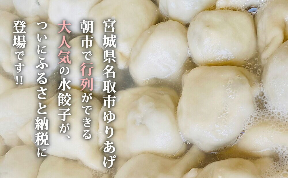 「元祖 ゆりあげ水餃子」 20個入り×2箱 ゆりあげ港朝市名物 [中華料理「豊華」の大人気の水餃子]
