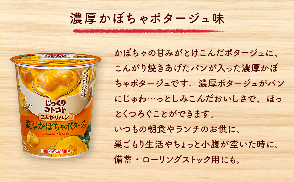 【カップ スープ】じっくりコトコト こんがりパン シリーズ4種を隔月配送 計4回お届け（各6食入り4パックを4回 合計96食分）