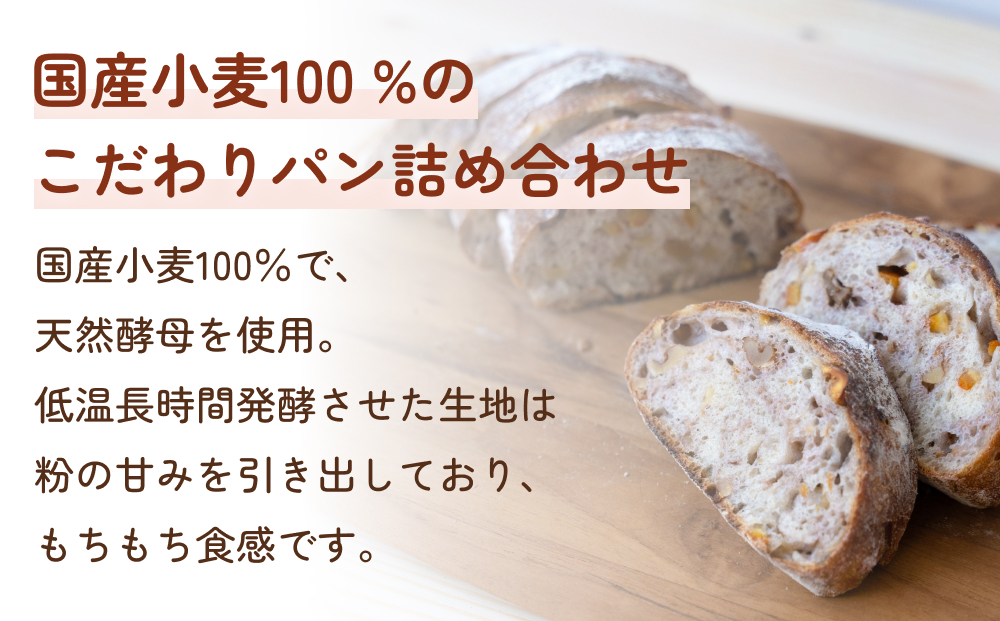 【2ヵ月定期便】名取 閖上 の ぱんやこてつ 手作り 国産小麦のハード系パンセット 8枚カットしてお届け