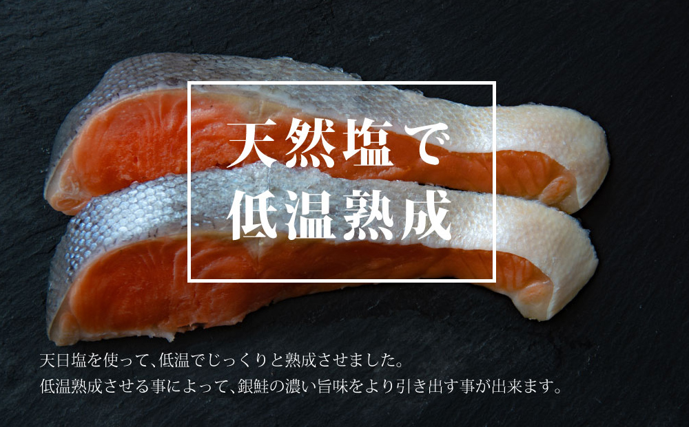 宮城県産 熟成 金華銀鮭 5pcセット(約90g×10切)