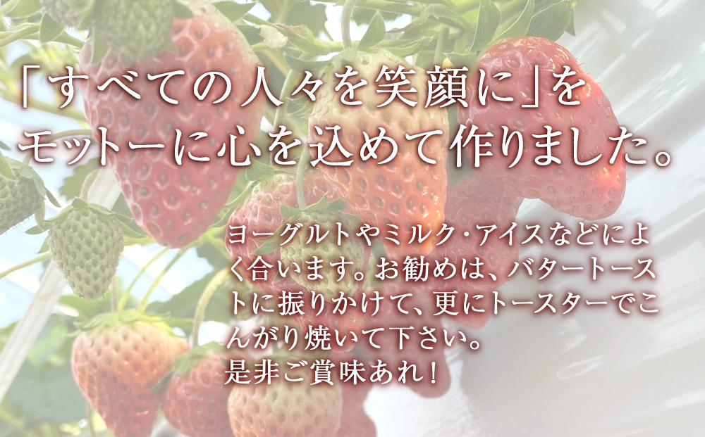 名取産 いちご とちおとめ で作った イチゴ糖 100g×2個　イチゴジャム140g×2個　ドライイチゴ10g×3個