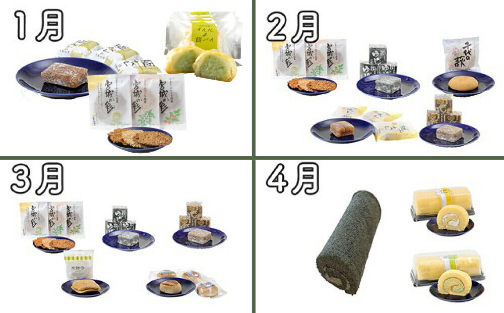 【頒布会12回】甘仙堂のおやつ宅急便 [みちのく和菓子処 甘仙堂]