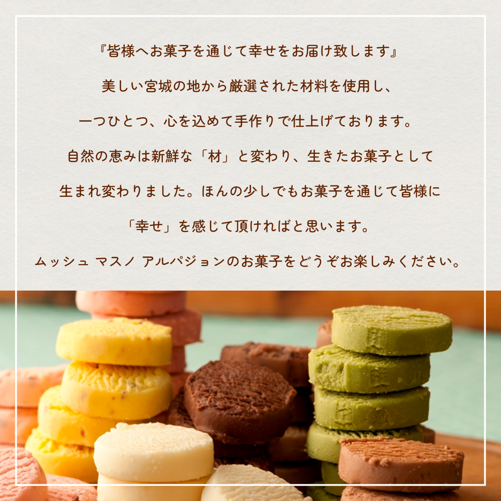 ムッシュ アルパジョン 新食感！とろけるクッキー  ずんだ 2枚入り6袋入合計12枚 ベルギー産 チョコレート 使用