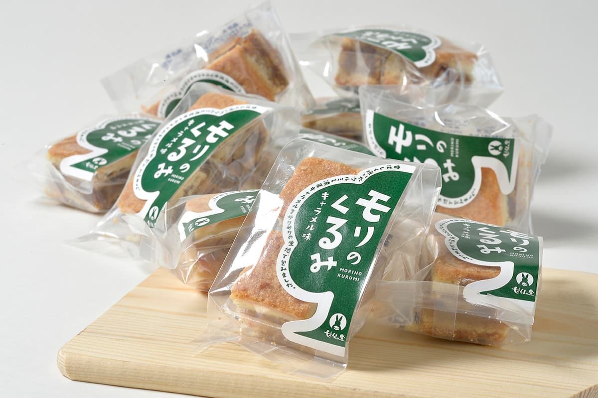 甘仙堂 モリのくるみ キャラメル味2個入×10袋 [みちのく和菓子処 甘仙堂]