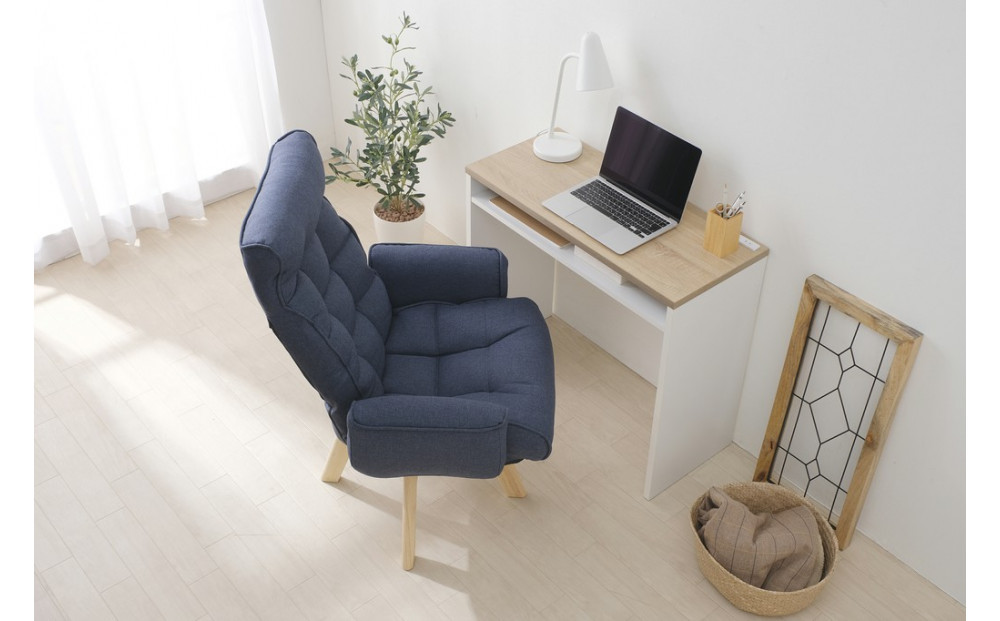 イス 回転ファブリックチェア FACN-KH ブルー