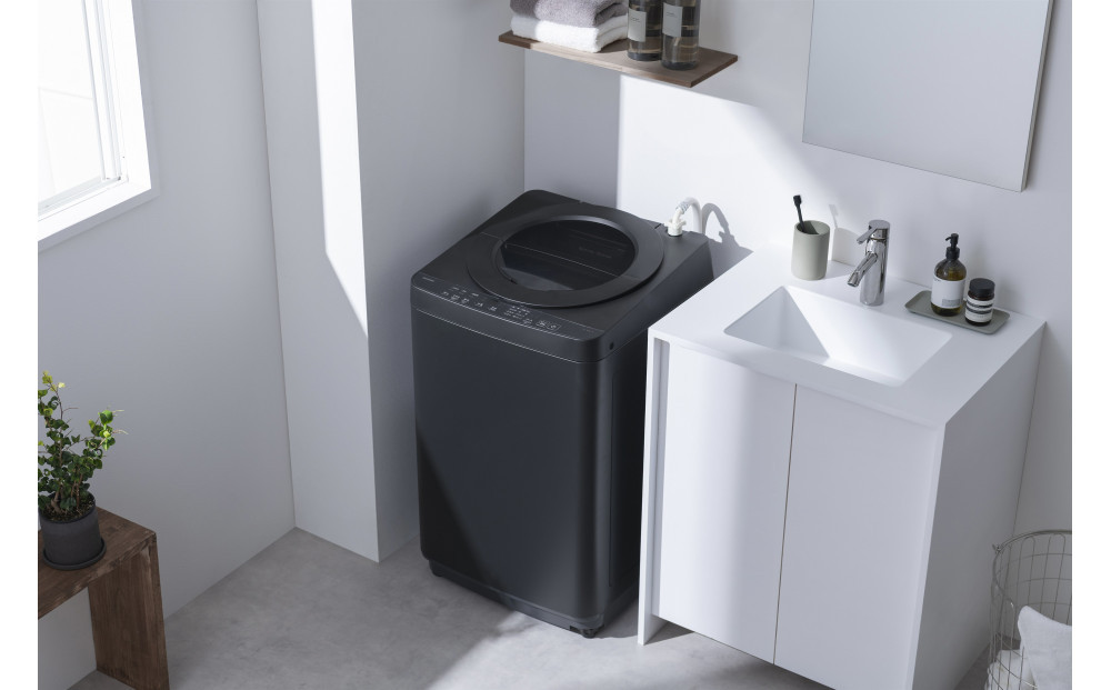 全自動電気洗濯機 5.0kg ITW-50B01-B ブラック
