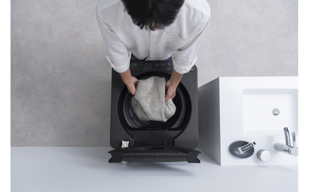 全自動電気洗濯機 6.0kg ITW-60B01-B ブラック