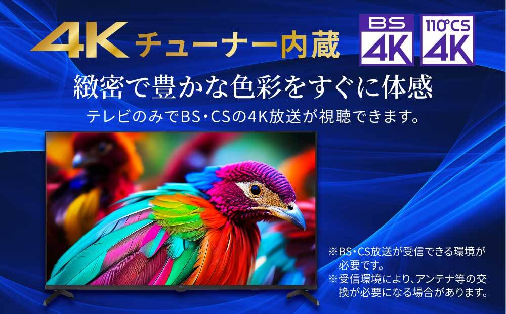 55V型 4Kスマート液晶テレビ LT-55UGX-F1　ブラック 新生活 一人暮らし ひとり暮らし 就職祝い 進学祝い 合格祝い 