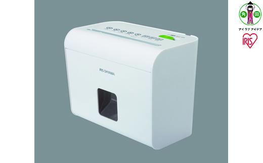 シュレッダー マイクロクロスカット 4枚同時細断 細密 ホームシュレッダー アイリスオーヤマ 静音 家庭用 おしゃれ A4用紙 細断  HS4SCホワイト