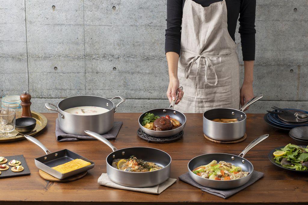 フライパンセット ダイヤモンドグレイス　１０点セット　DG-SE10　シルバー